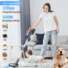 Kép 3/8 - UMLO V160 vezeték nélküli porszívó – 500W, 33kPa szívóerő, 60 perc üzemidő, szőrtelenítő kefe, szőnyegre és kemény padlóra