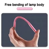 Kép 7/9 - Hordozható USB LED olvasólámpa hajlítható karral, mini éjszakai lámpa laptophoz és számítógéphez – Zöld