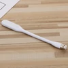 Kép 2/9 - Hordozható USB LED olvasólámpa hajlítható karral, mini éjszakai lámpa laptophoz és számítógéphez – Fehér