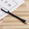 Kép 2/9 - Hordozható USB LED olvasólámpa hajlítható karral, mini éjszakai lámpa laptophoz és számítógéphez – Fekete