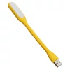 Kép 1/9 - Hordozható USB LED olvasólámpa hajlítható karral, mini éjszakai lámpa laptophoz és számítógéphez – Sárga