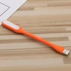 Kép 2/9 - Hordozható USB LED olvasólámpa hajlítható karral, mini éjszakai lámpa laptophoz és számítógéphez – Narancs