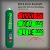 Kép 7/7 - BSIDE S4 okos feszültségmérő 12-300V, érintésmentes teszter, fázisdetektálás, LCD kijelző, LED lámpa – Zöld