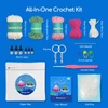 Kép 4/12 - Amigurumi horgolókészlet kezdőknek – állatfigura csomag videós útmutatóval, Anglerpuff minta