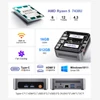 Kép 2/12 - Ninkear M7 Mini PC, Ryzen 5 7430U, 16GB RAM 512GB SSD, 4K tripla kijelző HDMI+Type-C, WiFi 6, BT 5.2, USB, LAN