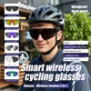 Kép 3/11 - SENBONO QYpro 2 intelligens Bluetooth kerékpáros napszemüveg, 6 órás üzemidővel, AI hangasszisztenssel – fekete-szürke