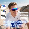 Kép 3/11 - SENBONO QYpro 3 Intelligens Bluetooth kerékpáros napszemüveg, 6 órás üzemidő, AI hangasszisztens, egygombos vezérlés - Fehér-kék