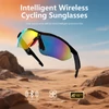 Kép 4/11 - SENBONO QYpro 3 Intelligens Bluetooth kerékpáros napszemüveg, 6 órás üzemidő, AI hangasszisztens, egygombos vezérlés - Fekete-narancs