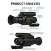Kép 11/12 - Digitális éjjellátó monokulár 940nm infravörös lézerrel, 1080P videóval, 4X digitális zoom, max. 8 óra üzemidő - 50mm átmérő