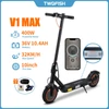 Kép 2/20 - TWOFISH V1 MAX elektromos roller - 400W motor, 10.4Ah akkumulátor, 10" kerekek, hátsó tárcsafék, LCD kijelző