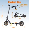 Kép 11/20 - TWOFISH V1 MAX elektromos roller - 400W motor, 10.4Ah akkumulátor, 10" kerekek, hátsó tárcsafék, LCD kijelző