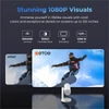 Kép 8/13 - ETOE Starfish Plus projektor Google TV-vel, 140° forgatás, natív 1080p, 300 ANSI, 4K dekódolás, automatikus trapézkorrekció és élességállítás