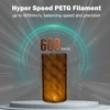 Kép 3/5 - ERYONE nagysebességű áttetsző PETG filament, 3D nyomtatáshoz - 1 kg Cserszínű