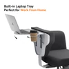 Kép 5/10 - NEWTRAL Freedom-X-FF keresztlábas szék kartámasszal és kerekekkel, dönthető, laptop tálcával, otthoni irodához, relaxhoz - Sötét szürke