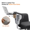 Kép 6/10 - NEWTRAL Freedom-X-FF keresztlábas szék kartámasszal és kerekekkel, dönthető, laptop tálcával, otthoni irodához, relaxhoz - Sötét szürke