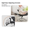 Kép 7/10 - NEWTRAL Freedom-X-FF keresztlábas szék kartámasszal és kerekekkel, dönthető, laptop tálcával, otthoni irodához, relaxhoz - Sötét szürke