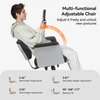 Kép 8/10 - NEWTRAL Freedom-X-FF keresztlábas szék kartámasszal és kerekekkel, dönthető, laptop tálcával, otthoni irodához, relaxhoz - Sötét szürke