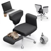 Kép 1/10 - NEWTRAL Freedom-X-FF keresztlábas szék kartámasszal és kerekekkel, dönthető, laptop tálcával, otthoni irodához, relaxhoz - Sötét szürke