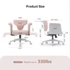 Kép 7/10 - NEWTRAL Freedom-X-FB többtesthelyzetes szék karfával, keresztezett lábas irodai szék laptop tálcával, állítható ergonomikus dönthető szék otthonra – Pink