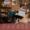 Kép 8/10 - NEWTRAL Freedom-X-FB többtesthelyzetes szék karfával, keresztezett lábas irodai szék laptop tálcával, állítható ergonomikus dönthető szék otthonra – Pink