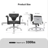 Kép 7/10 - NEWTRAL Freedom-X-FB többtesthelyzetes szék karfával, keresztezett lábas irodai szék laptop tálcával, állítható ergonomikus dönthető szék otthonra – Sötétszürke