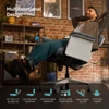Kép 8/10 - NEWTRAL Freedom-X-FB többtesthelyzetes szék karfával, keresztezett lábas irodai szék laptop tálcával, állítható ergonomikus dönthető szék otthonra – Sötétszürke