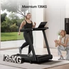 Kép 6/7 - ROBORE SF10 futópad 12% dőlésszöggel, 12 km/h, összecsukható otthoni futópad 3.0 HP motorral, LED kijelzővel, 136 kg teherbírás - Fekete