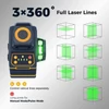 Kép 7/9 - CIGMAN CM-701SE 3x360° önbeálló lézer szintező, 50m, IP54, távirányítós, 12 vonalas