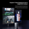 Kép 10/11 - CHUWI UBox Mini PC Ryzen 5 7430U, 16GB RAM 512GB SSD, 4K tripla kijelző USB-C HDMI DP, WiFi 6 BT5.2, 2.5G LAN