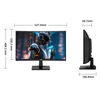 Kép 12/12 - TITAN ARMY C24A1H ívelt gaming monitor 23,6", VA, Full HD 240Hz, FreeSync, HDR10, 96% sRGB, HDMI, DP, alacsony kékfény