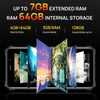 Kép 3/7 - FOSSiBOT F101 strapabíró okostelefon, 4GB+64GB, AI tripla kamera, 123dB hangszóró, 10600mAh nagy akku, ujjlenyomat/arc feloldás, 5,45" HD+ Android 12