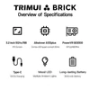 Kép 4/8 - TRIMUI Brick kézi játékkonzol, 64GB kártya, 3.2" IPS kijelző, 8GB tárhely, 5h akkuidő, Type-C gyorstöltés - fekete