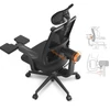 Kép 2/7 - NEWTRAL MagicH-BP ergonomikus szék lábtartóval, automatikus háttámlával, deréktámasszal, állítható kartámasszal és fejtámasszal - fekete