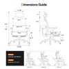 Kép 7/7 - NEWTRAL MagicH-BP ergonomikus szék lábtartóval, automatikus háttámlával, deréktámasszal, állítható kartámasszal és fejtámasszal - fekete