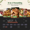 Kép 3/9 - CHEFREE AF500 1700W 6,5L Forrólevegős sütő okos hőmérővel, 8 az 1-ben programmal, gyors 230℃ felfűtéssel, rázási emlékeztetővel