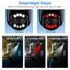 Kép 5/9 - Hiseeu 4K 8MP vezeték nélküli biztonsági kamera, dual lencse, 8x zoom, 2-irányú hang, színes éjjellátó, emberfelismerés, IP66