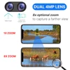 Kép 6/9 - Hiseeu 4K 8MP vezeték nélküli biztonsági kamera, dual lencse, 8x zoom, 2-irányú hang, színes éjjellátó, emberfelismerés, IP66