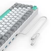 Kép 17/20 - 3inuS 87 gombos, 5 az 1-ben mechanikus billentyűzet USB‑C hubbal, hot‑swappolható, Mac/Windows kompatibilis –  Barna billentyűkkel