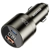 Kép 2/9 - ESSAGER 120W autós töltő, USB-A+Type-C, digitális kijelző, intelligens chip, rugós kialakítás