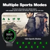Kép 9/10 - LEMFO LF38 okosóra, 1.6" IPS HD kijelző, 60Hz, Bluetooth hívás, egészségkövetés, 100+ sport mód, hangvezérlés - acélszíj