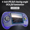 Kép 3/8 - ANBERNIC RG ARC-S retro játékkonzol, Linux OS, 4" érintőkijelző, 1GB+16GB, 5G WiFi, Bluetooth, HDMI - áttetsző kék