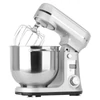 Kép 1/5 - BioloMix BM601 1200W konyhai robotgép, 6L rozsdamentes tál, 6 sebesség, dagasztó, habverő, LED kijelző - ezüst