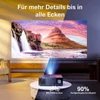 Kép 6/12 - Ultimea Apollo P60 projektor, 900 ANSI lumen, natív 1080P, 30W hangszóró, 4K támogatás, autofókusz, 6D trapézkorrekció, Bluetooth 5.3
