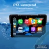 Kép 4/4 - SJ5005 5" motorkerékpár CarPlay kijelző, IPS HD érintőképernyő, vízálló IPX6, GPS, DVR kamera, Bluetooth 5.0, TF kártya