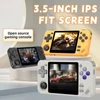Kép 3/8 - Powkiddy RGB10X kézi játékkonzol, Linux nyílt forrás, 3.5'' IPS kijelző, 64GB TF kártya, 3D emulátor, 6 óra üzemidő – Átlátszó fekete
