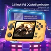 Kép 6/8 - Powkiddy RGB10X kézi játékkonzol, Linux nyílt forrás, 3.5'' IPS kijelző, 64GB TF kártya, 3D emulátor, 6 óra üzemidő – Átlátszó fekete