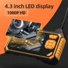 Kép 3/6 - ANESOK 113B endoszkóp, 4.3" IPS kijelző, 1080P HD kamera, állítható LED fény, IP67 vízálló, 1m kábel, 3 óra üzemidő