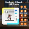 Kép 3/5 - AOSEED X-MAKER AI+ V4.0 zárt 3D nyomtató, nagy pontosságú 0,05 mm, 400 mm/s sebesség, 150×150×150 mm térfogat, Wi-Fi, gyermekbarát