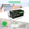 Kép 3/8 - LANPWR 24V 100Ah LiFePO4 akkumulátor Bluetooth 5.0-val, 2560Wh kapacitással, 4000+ ciklussal és beépített 100A BMS-sel