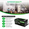 Kép 5/8 - LANPWR 24V 100Ah LiFePO4 akkumulátor Bluetooth 5.0-val, 2560Wh kapacitással, 4000+ ciklussal és beépített 100A BMS-sel